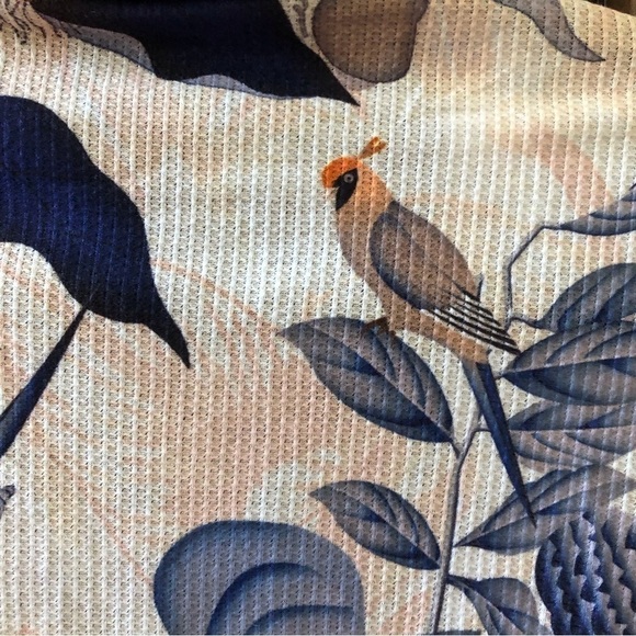 LoveU.Dear waffle knit bird print open front cardigan size L - Picture 6 of 10